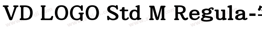 VD LOGO Std M Regula字体转换